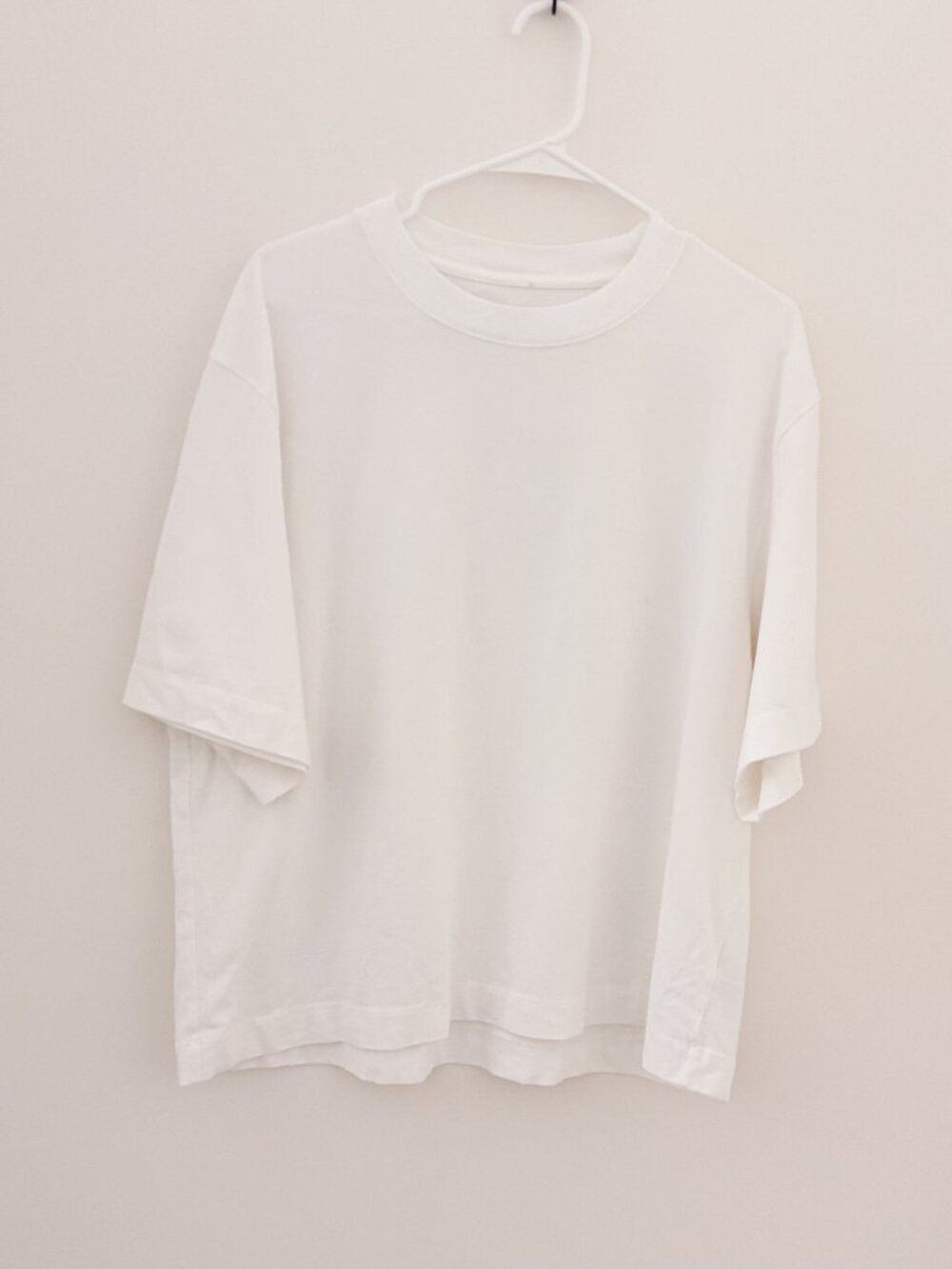 Abercrombie & Fitch Soft A&F Premium Heavyweight Cropped Tee White Women's M
